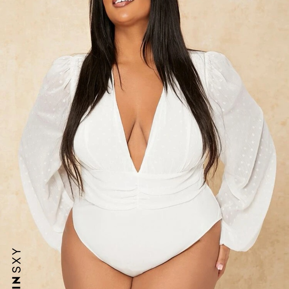 Brand new Shein plunging neck bodysuit